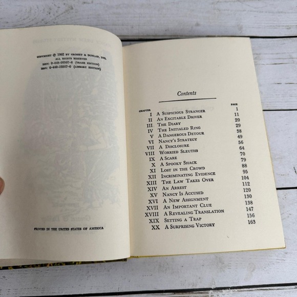 The Clue in the Diary Carolyn Keene 1962 Revised Edition Nancy Drew Mystery - Picture 6 of 10